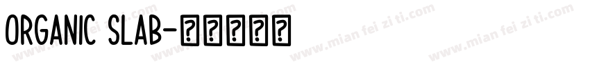 ORGANIC SLAB字体转换